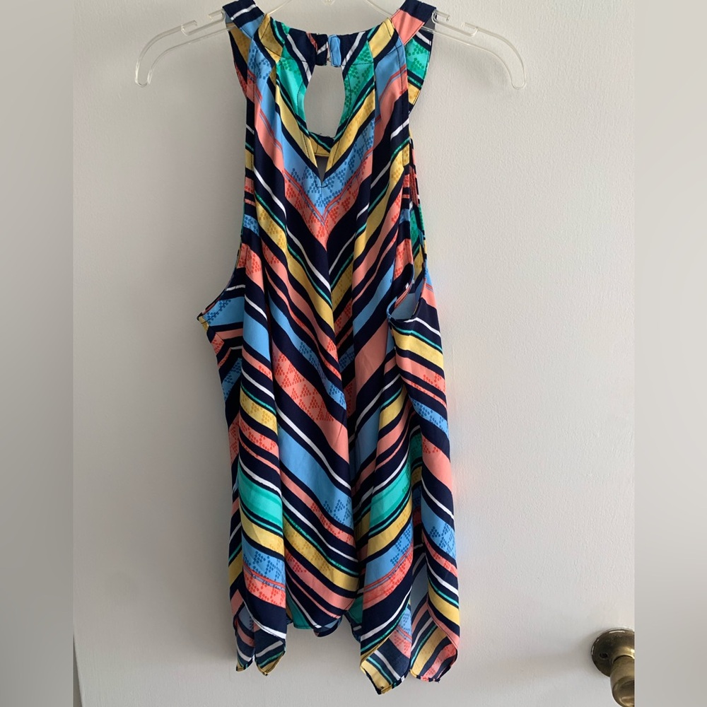 Laundry cute multi colored summer tank/blouse